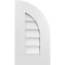 Ekena Millwork Quarter Round Top Right Surface Mount PVC Gable Vent w/ 3-1/2"W x 1"P Standard Frame, 12"W x 22"H GVPQR12X2201SN - alternate 1